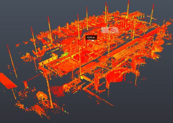 Nube LAS Lidar por intensidad